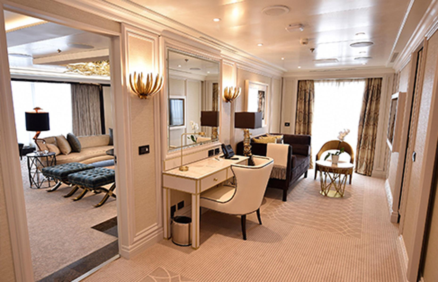 Regent Suite, Seven Seas Explorer – from $5,000 (£4,000) per person, per night